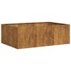 vidaXL Fioriera Arrugginita 120x80x40 cm in Acciaio Corten
