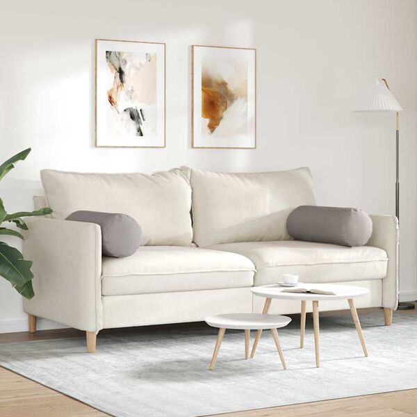 vidaXL Cuscini a rullo 2 pcs Talpa Ø 25 x 70 cm Tessuto