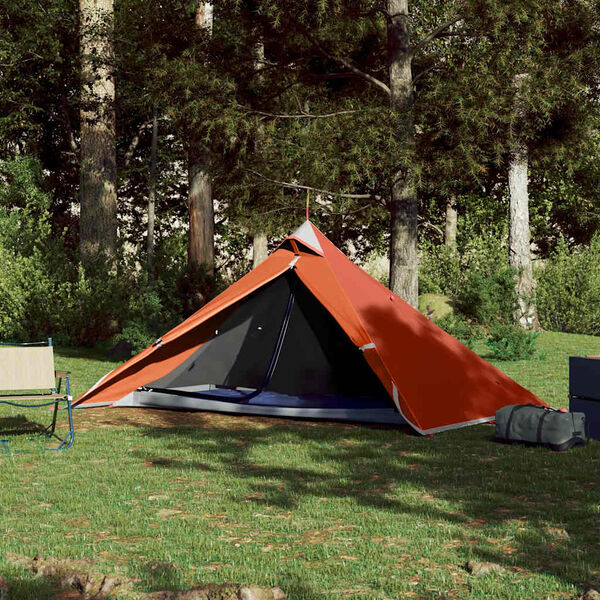 vidaXL Tenda sospesa Tipi 1 Persona Arancione Impermeabile