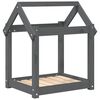 vidaXL Cuccia per Cani Grigia 61x50x70 cm in Legno Massello di Pino