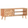 vidaXL Mobile Porta TV 100x30x40 cm in Legno Massello di Acacia