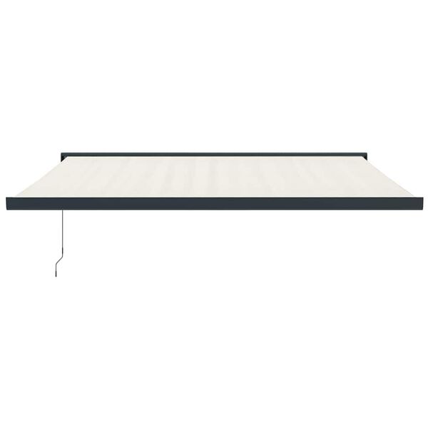 vidaXL Tenda da Sole Retrattile Crema 4,5x3 m in Tessuto e Alluminio