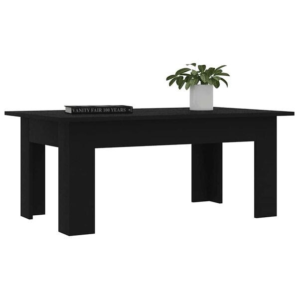 vidaXL Tavolino da Salotto Nero 100x60x42 cm in Legno Multistrato