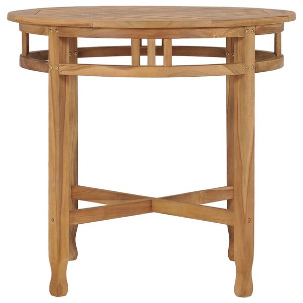 vidaXL Set da Pranzo da Giardino 3 pz in Legno Massello di Teak