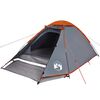 vidaXL Tenda da Campeggio a Cupola 2 Persone Grigio e Arancione