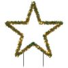vidaXL Decorazione Luminosa Natalizia con Picchetti Stella 115LED 85cm