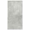 vidaXL Comodino con Cassetto Grigio Cemento 35x34x66,5 cm