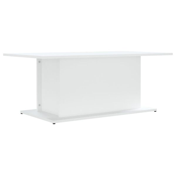 vidaXL Tavolino da Salotto Bianco 102x55,5x40 cm in Truciolato