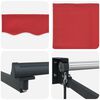 vidaXL Tenda retrattile manuale con LED Rosso 3,5 x 2 m