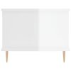 vidaXL Tavolino da Salotto Bianco Lucido 90x50x40 cm Legno Multistrato