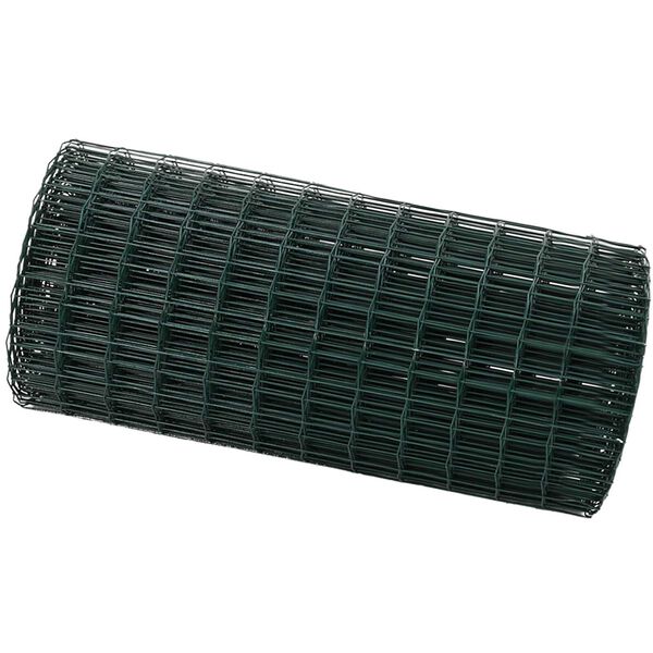 vidaXL Recinzione Euro Verde 0.4 x 50 m Ferro rivestito in PVC