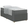 vidaXL Struttura del letto Grigio scuro 90 x 200 cm Tessuto