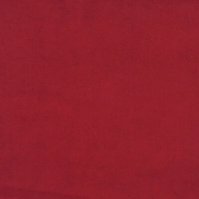 vidaXL Poggiapiedi Rosso Vino 78x56x32 cm in Velluto