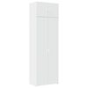 vidaXL Mobile Portaoggetti Bianco 70x42,5x225 cm in Truciolato