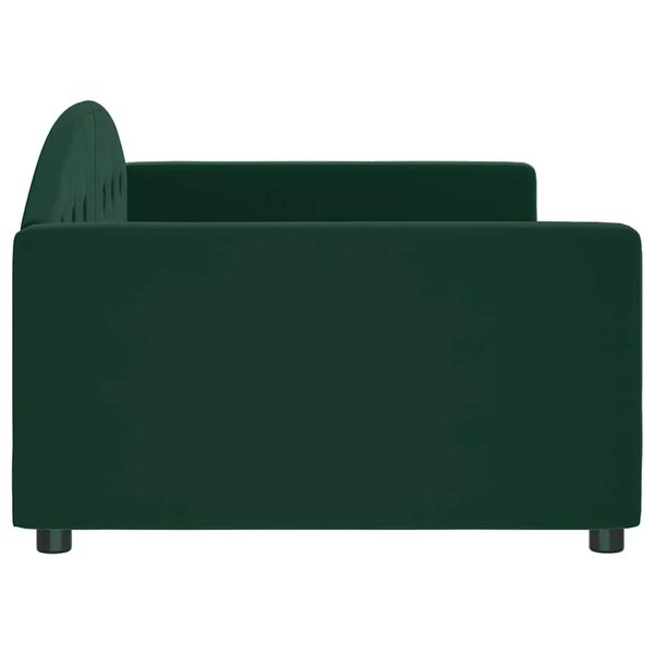 vidaXL Letto da Giorno Verde Scuro 100x200 cm in Velluto