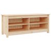 vidaXL Scarpiera 110x38x45,5 cm in Legno Massello di Pino