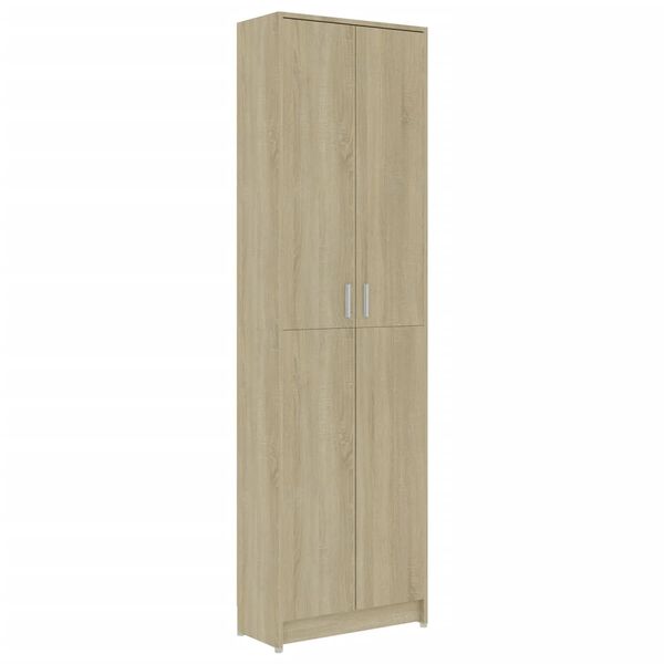 vidaXL Armadio Corridoio Rovere Sonoma 55x25x189 cm Legno Multistrato
