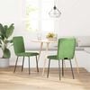 vidaXL Sedie da Pranzo 2 pz Verde Chiaro in Velluto