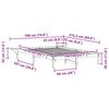 vidaXL Letto con Tavolini Laterali Bianco 140 x 210 cm Pino massello