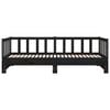 vidaXL Dormeuse Estraibile Nera 2x(90x190) cm Legno Massello di Pino