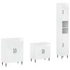 vidaXL Set di armadietti da bagno in 3 pezzi HAARLEM Bianco Lucido