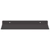 vidaXL Mensola sospesa 2 pcs Nero 30 x 17,5 x 2,5 cm Acciaio