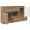 vidaXL Credenza Rovere artigianale 100 x 30 x 65,6 Legno multistrato