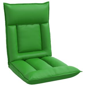 vidaXL Sedia a pavimento regolabile Grigio Similpelle