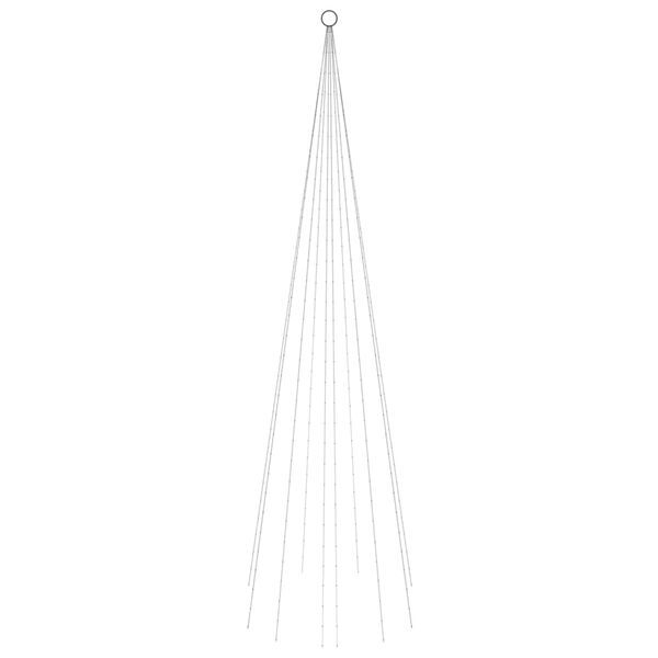 vidaXL Albero di Natale Pennone Blu 310 LED 300 cm