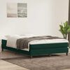vidaXL Letto a Molle senza Materasso Verde Scuro 140x220 cm Velluto
