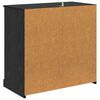 vidaXL Credenza Rovere Nero 70 x 35,5 x 67,5 cm Legno multistrato