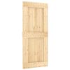 vidaXL Porta Scorrevole con Set Hardware 90x210 cm Legno Massello Pino