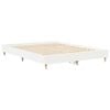 vidaXL Struttura del letto 2 pcs Bianco 152 x 203 cm Legno multistrato