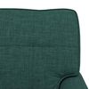 vidaXL Chaise Lounge con cuscino Verde Scuro 91 x 157 x 91 cm Tessuto