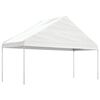vidaXL Gazebo con Tetto Bianco 6,69x5,88x3,75 m in Polietilene