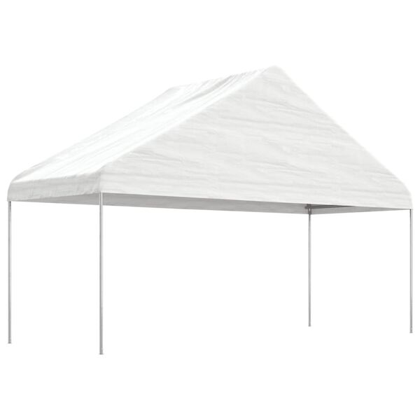 vidaXL Gazebo con Tetto Bianco 6,69x5,88x3,75 m in Polietilene