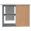 vidaXL Scrivania Angolo Grigio Cemento 145x100x76 cm Legno Multistrato