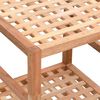 vidaXL Scaffale da Bagno 35,5x35,5x79 cm in Legno Massello di Noce