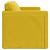 vidaXL Divano Letto da Terra 2 in 1 Giallo Scuro 122x204x55 cm Velluto