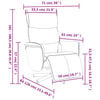 vidaXL Poltrona Reclinabile Massaggiante Poggiapiedi Grigia Similpelle