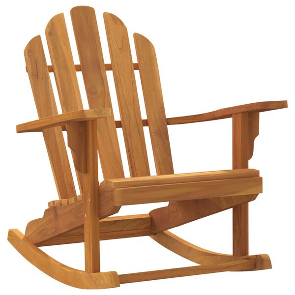 vidaXL Sedie Dondolo Adirondack Giardino 2pz 79x100x103 Massello Teak