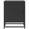 vidaXL Comodino Nero 40x31x50 cm Legno Multistrato e Metallo