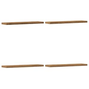 vidaXL Mensole Parete 4pz Rovere Artigianale 40x10x1,5cm in Truciolato
