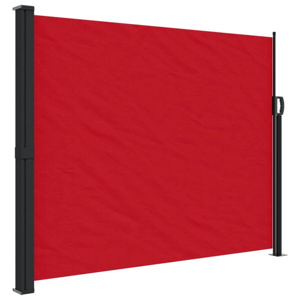 vidaXL Tenda da Sole Laterale Retrattile Rossa 160x600 cm