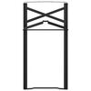 vidaXL Gamba per Tavolo Birra 2 pcs Nero 39 x 3 x 75 cm
