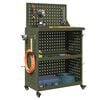 vidaXL Carrello per Attrezzi con ruota Oliver verde 65 x 35 x 111 cm
