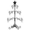 vidaXL Albero di Natale Decorativo in Metallo Nero 90 cm
