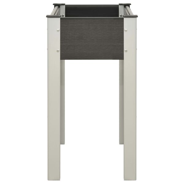 vidaXL Fioriera Rialzata da Giardino 75x40x75 cm in WPC Grigio