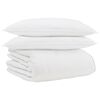 vidaXL Duvet Invernale con cuscino 3 pcs Bianco Piuma d'anatra