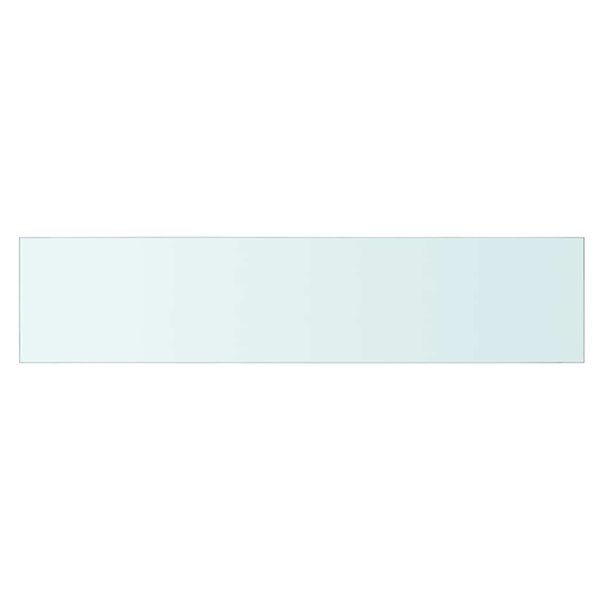 vidaXL Mensole in Vetro Trasparente 2 pz 90x20 cm